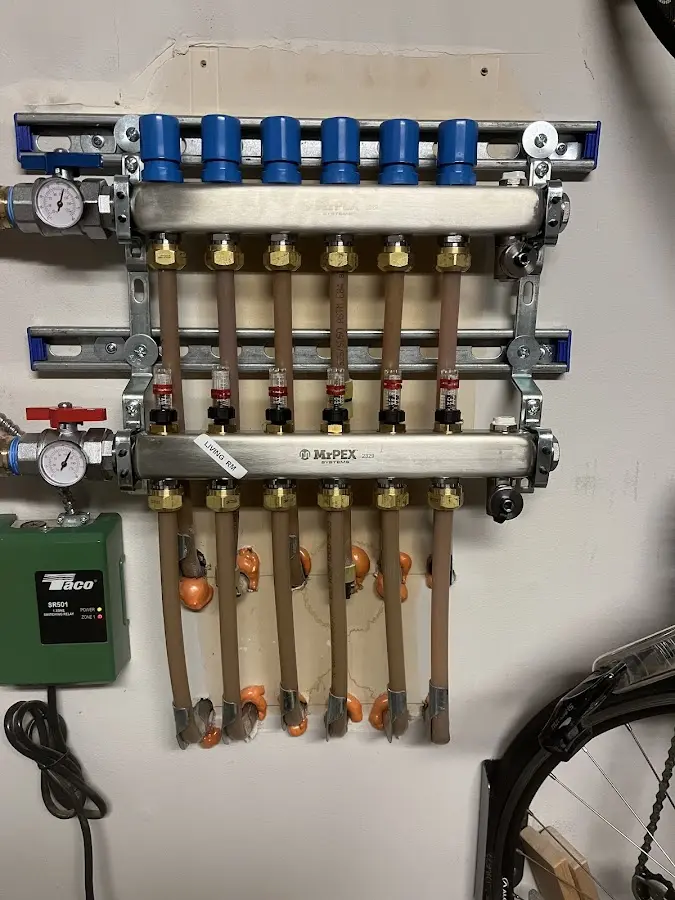 Plumber performing Gas Leak Detection at a residential property in Arnold